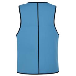 Men's Ultra Sweat Thermal Muscle Training Sauna Vest with Zip Front N10646