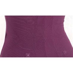 Women's Purple Mid Thigh Full Body Shaper N10674