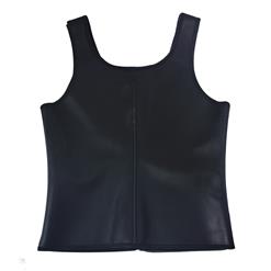 Men's Black Mirror Latex Sport Ultra Sweat Thermal Muscle Training Sauna Vest N10973