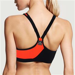 Women's Orange Yoga Running Sports Bras N10975