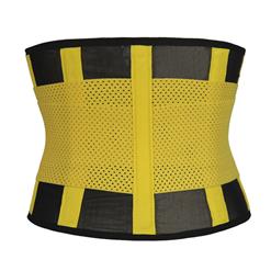 Sport Gym Yellow Waist Trainer Belt Body Shaper for Hourglass Shape N10985