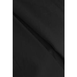 Vintage Black Short Sleeves Swing Rockabilly Ball Party Casual Dress N11088