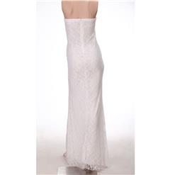 Elegant White Lace Sweetheart Rhinestone Long Formal Evening Gown N11128