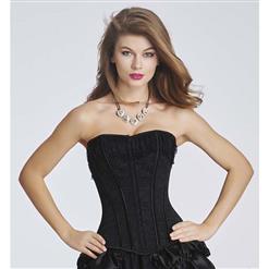 Mystical Sexy Black Lace Overbust Corset with Hooks N11192