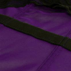 Women's Fashion Purple Lace Bustier Corset N11282