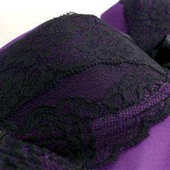 Women's Fashion Purple Lace Bustier Corset N11282