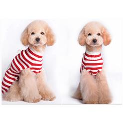 Christmas Pet Stripes Sweater Small Dog Clothing N12270