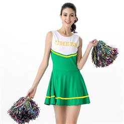 Sideline Spirit Costume, Sexy Cheerleader Costume, High School Cheerleader Costume, #N12605