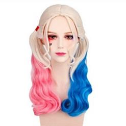 5pcs Suicide Squad Harley Quinn Costume with Wigs N12710