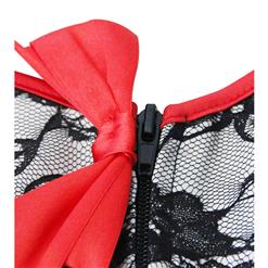 Sexy Burlesque Lace Overbust Corset&Skirt Set N12775