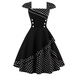1960's Vintage Rockabilly Swing Dress, Cocktail Party Dress, Women's Casual Dress, Cotton Vintage Tea Dress, Party Swing Dress, #N12887