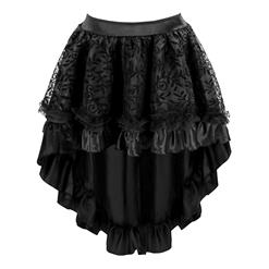 Organza Sleevees Brocade Corset Top&Skirt Set N13037