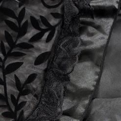 Brocade Lace Up Sleeveed Corset Top&Skirt Set N13038