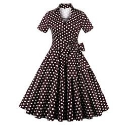 Retro Dresses for Women 1960, Vintage Dresses 1950's, Christmas Dress, Sexy Dresses for Women Cocktail, Cheap Party Dress, Polka Dot Dress, Valentines Dress, #N13063