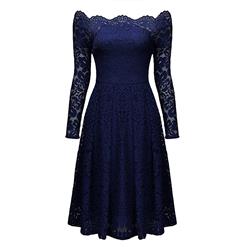 Evening Party Dress, Cocktail Party Dress for Women, Semi Formal Dress for juniors, Lace Dress for Women, Casual Dress for Women Party, Off Shoulder Dress, #N14013