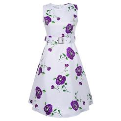 Retro Dresses for Women 1960, Vintage Dresses 1950's, Vintage Dress for Women, Floral Print Dress, Cheap Party Dress, #N14063
