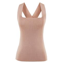 Cotton Blouse, Sexy Tank Top, Women's Top, Chiffon Sleeveless Vest, #N14064