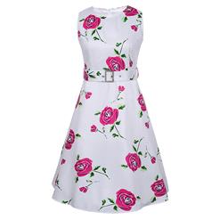Retro Dresses for Women 1960, Vintage Dresses 1950's, Vintage Dress for Women, Floral Print Dress, Cheap Party Dress, #N14069