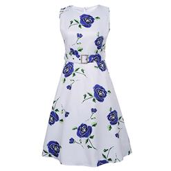 Retro Dresses for Women 1960, Vintage Dresses 1950's, Vintage Dress for Women, Floral Print Dress, Cheap Party Dress, #N14070