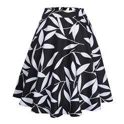 1950's Vintage Skirt, Women's Midi Skirt, Floral Print Skirt For Women, Casual Skirt, A Line Swing Skirt, #N14214