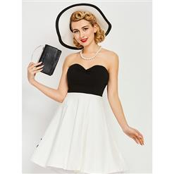 Charming Strapless Sleeveless Midi Women's Dress N14248