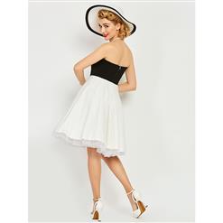 Charming Strapless Sleeveless Midi Women's Dress N14248