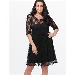 Dresses, Midi Dress, Party Dresses, Black Dress, Vintage Dresses, Cocktail Dresses, Plus Size Dresses, #N14367