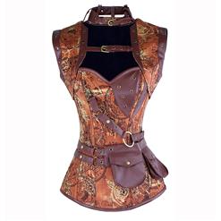 Steampunk Corset with Sleeveless Jacket N14416