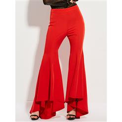 Classic Pants, Fashion Women's Casual Pants, Sexy Blue Pants, Women Pants For Women, High Waist Pant, Silm Fitting Bellbottoms, #N14422
