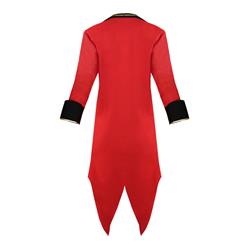 Burlesque Men's Red Ringmaster Tailcoat Jacket N14550