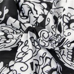 Women 's Halloween Dramatic Skull Print Bateau Neck Long Sleeve Mini Dress N14588