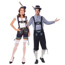 Deluxe Bavarian Oktoberfest Couple Costume N14604