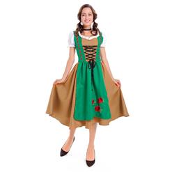 Traditional Women's Bavarian Girl Oktoberfest Serving Costume N14610