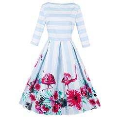 Retro Dresses for Women 1960, Vintage Dresses 1950's, Vintage Dress for Women, Floral Print Dress, Cheap Party Dress, Pinup Dress, #N14646