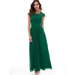 Sexy Evening Dresses, Women's Dresses for Cheap on sale, Buy Discount Dresses, Green Dress, Hot Chiffon Dresses,  Evening Dresses Cheap, #N14656