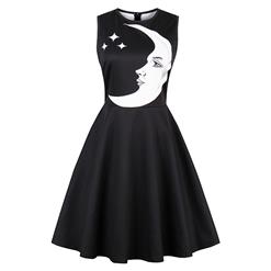 Retro Dresses for Women, Day Dresses for Women, Sexy Black Dresses for Women, Casual Mini dress, Black Swing Daily Dress, #N14731