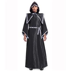Hot Sale Halloween Costume, Crazy Scary Costume, Men's Crypt Keeper Costume, Cheap Halloween Crypt Keeper Costume, Horrible Black Hallween Costume, #N14751