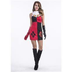 Supervillain Harley Quinn Joker Mini Dress Costume N14758