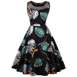Retro Dresses for Women 1960, Vintage Dresses 1950's, Vintage Dress for Women, Floral Print Dress, Cheap Party Dress, #N14987