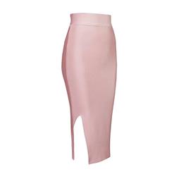 Women's Sexy OL Style Split Knee Length Bodycon Party Skirt N15174