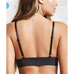 Sexy Black Mesh Triangle lined Lingerie Bralette Bra Top N15275