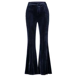 Women's Fashion Slim Full Length Velvet Bellbottoms N15294