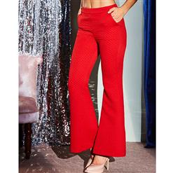 Women's Fashion Casual Solid Color Full Length Bellbottoms N15334