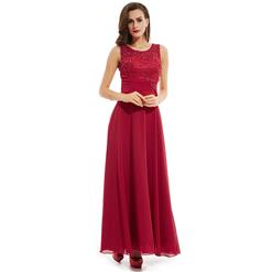 Sexy Evening Gowns, Floor-Length Evening Gowns, Wine-red Prom Gowns, Wine-Red Evening Dress, Chiffon Evening Dresses, Beaded Evening Dresses, #N15850