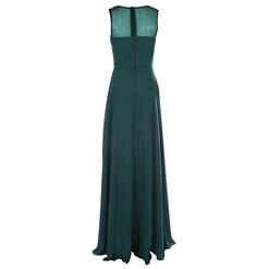 Women's Sleeveless Beaded Appliques Draped Ruched Prom Evening Gowns N15959
