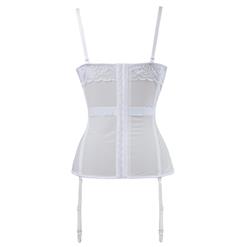 Women's Sexy Charming White Lace Bustier Corset N16324