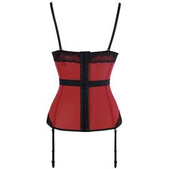 Women's Sexy Charming Red Lace Bustier Corset N16325