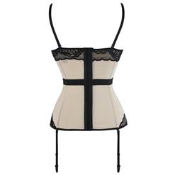Women's Sexy Charming Apricot Lace Bustier Corset N16326