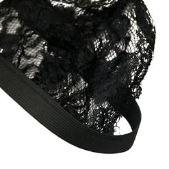 Sexy Charming Black Super Soft Lace Cut Out Bralette Bra Top N16551