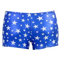 Sexy Blue/White Stars Printed Tight Casual Shorts N17020